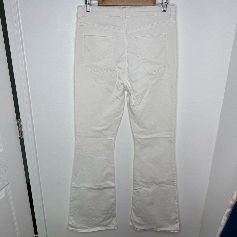 HUDSON Holly High Rise Flare White Denim Jeans *Tall/Long Inseam - Picture 7 of 9